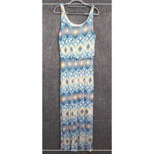 Fantastic‎ Fawn Dress M Maxi Blouson Lined Stretch Boho Festival Western